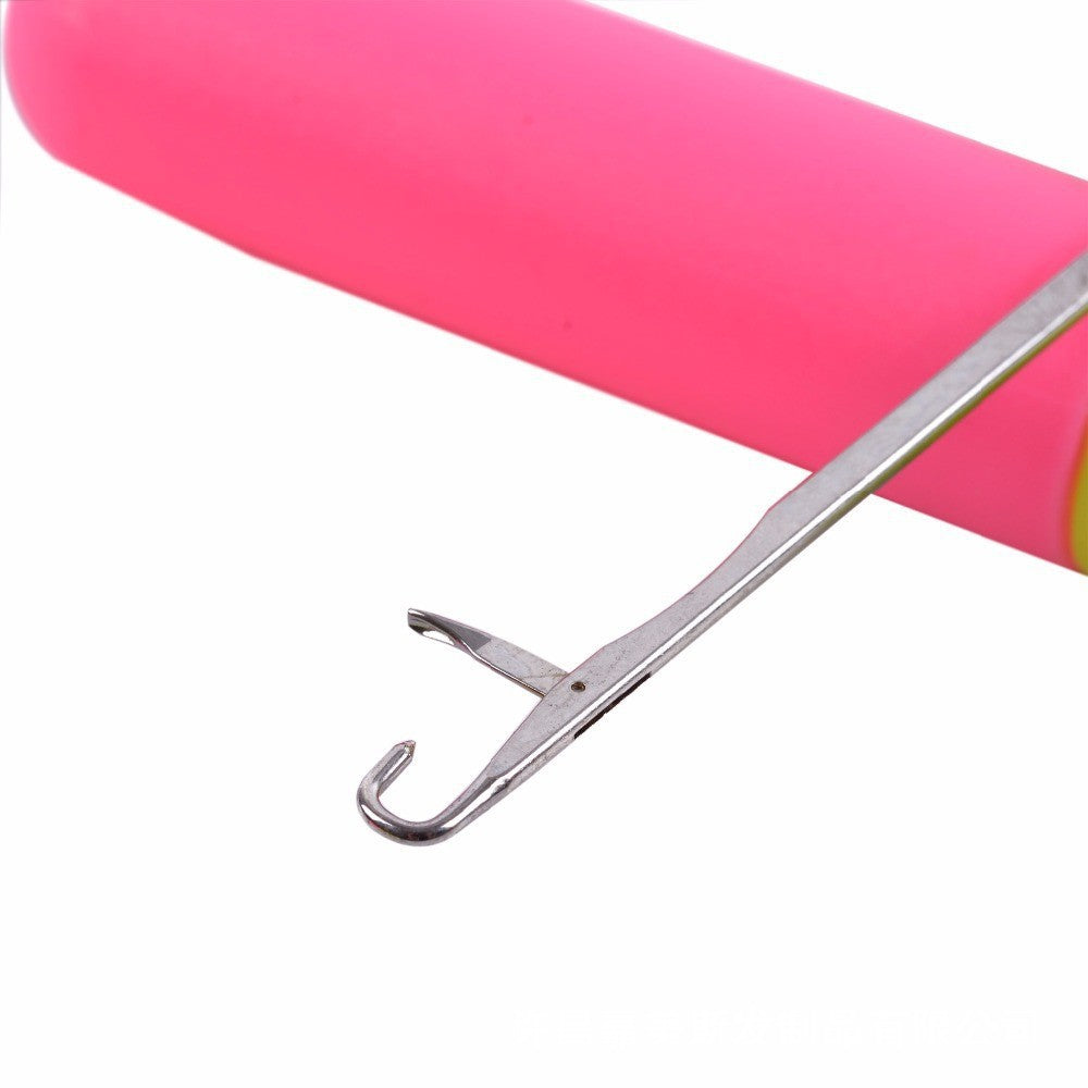 Uncinetto per Applicazione Crochet , Dreadlocks e Treccine – Manico Ergonomico Bicolore