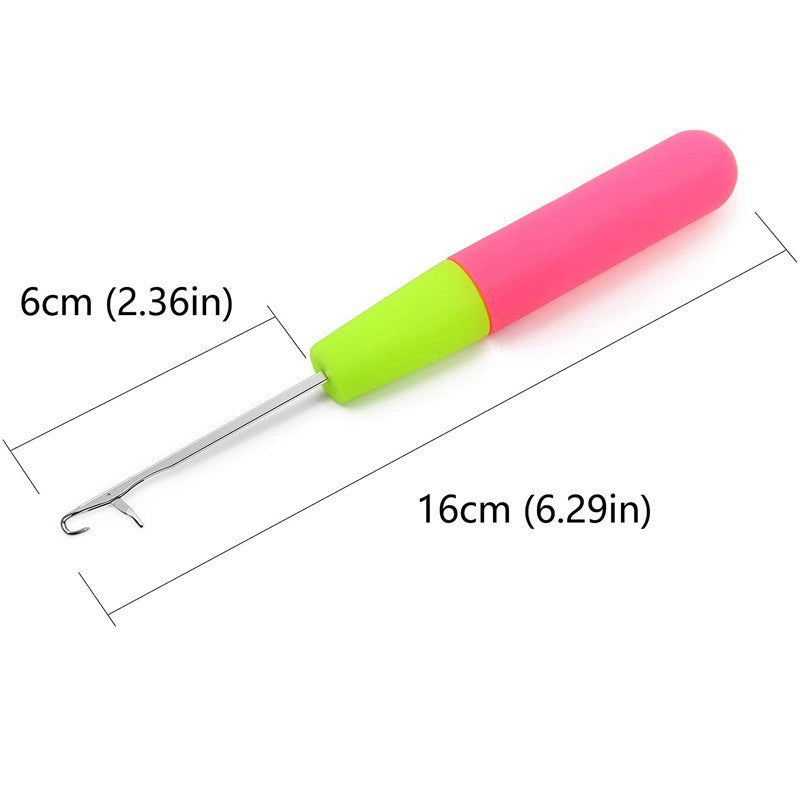 Crochet Hook for Crochet, Dreadlocks and Braids – Ergonomic Two-Tone Handle
