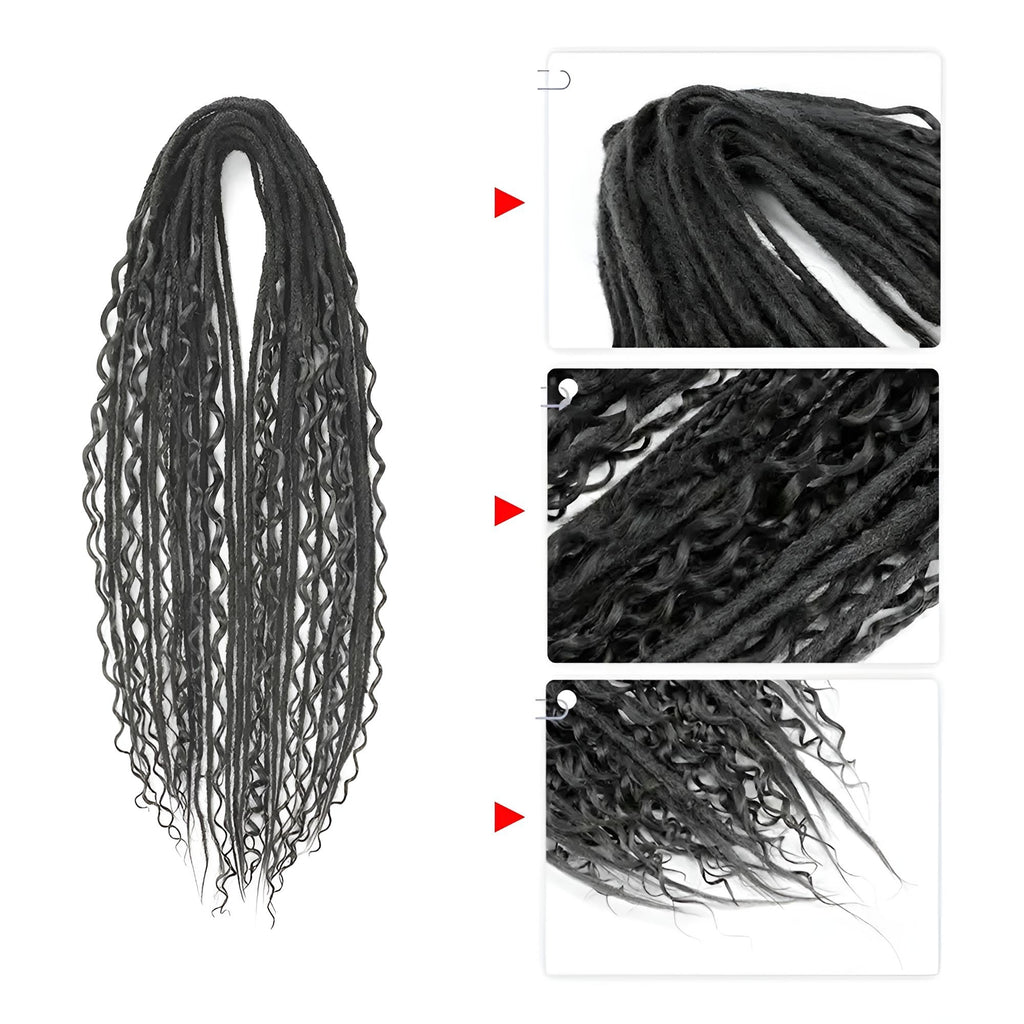 Boho Dreadlocks – Double Ended | 24inch (60cm)