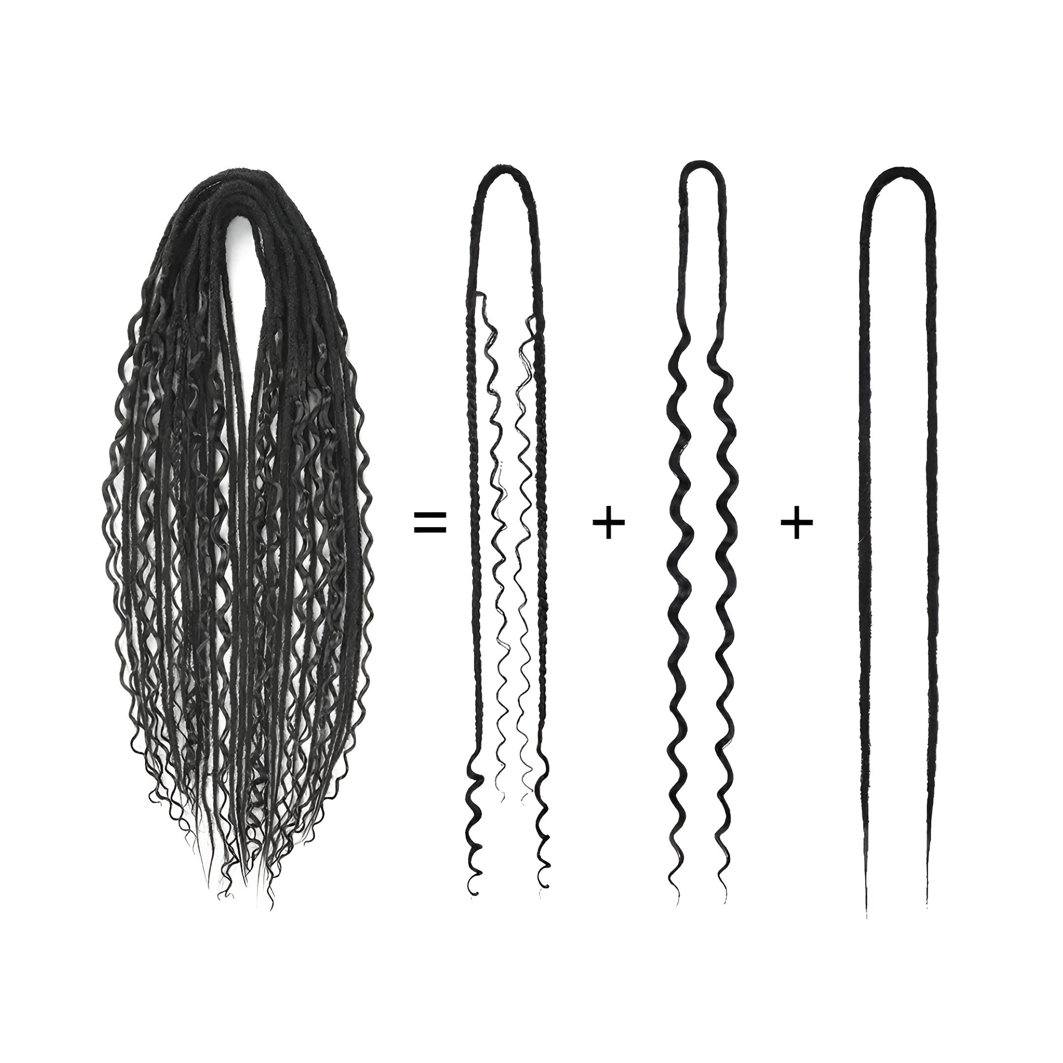 Boho Dreadlocks – Double Ended | 24 inch (60 cm)