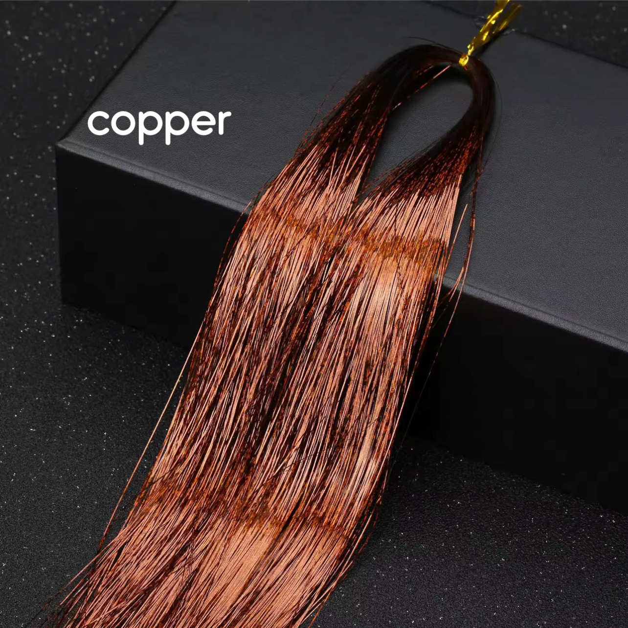 Tinsel per Capelli 120 cm – Ciocche Glitter per Braids, Boho Styles e Dreadlocks