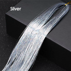 Hair Tinsel 120 cm – Glitter Strands for Braids, Boho Styles and Dreadlocks