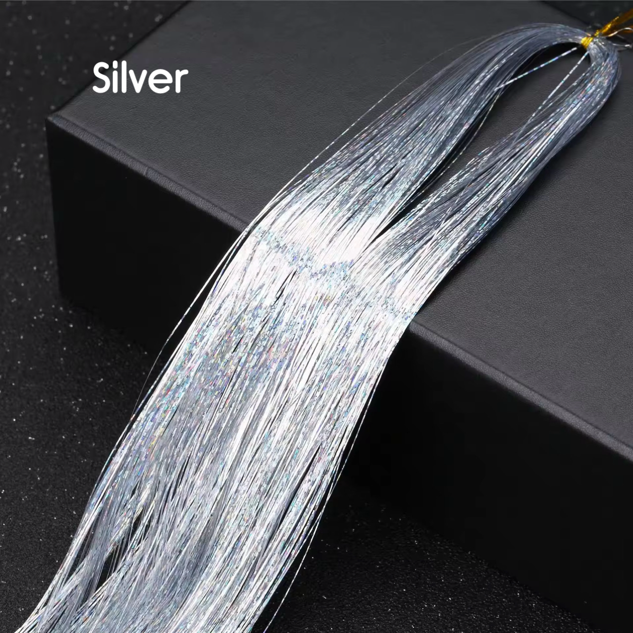 Tinsel per Capelli 120 cm – Ciocche Glitter per Braids, Boho Styles e Dreadlocks