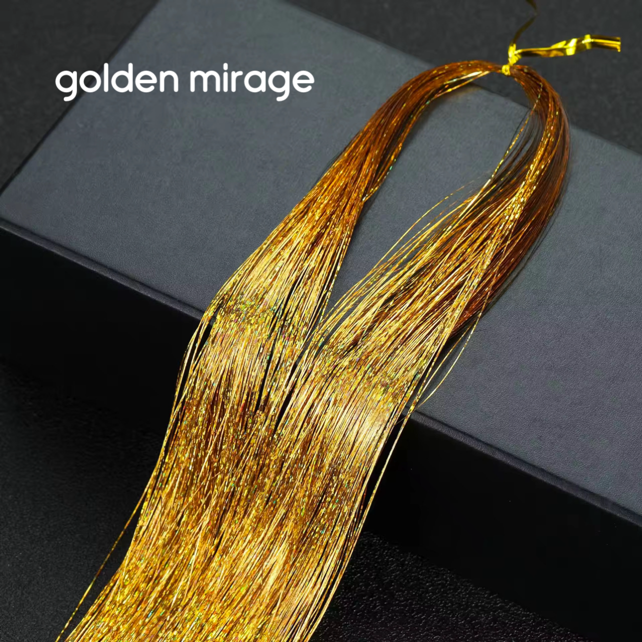 Tinsel per Capelli 120 cm – Ciocche Glitter per Braids, Boho Styles e Dreadlocks