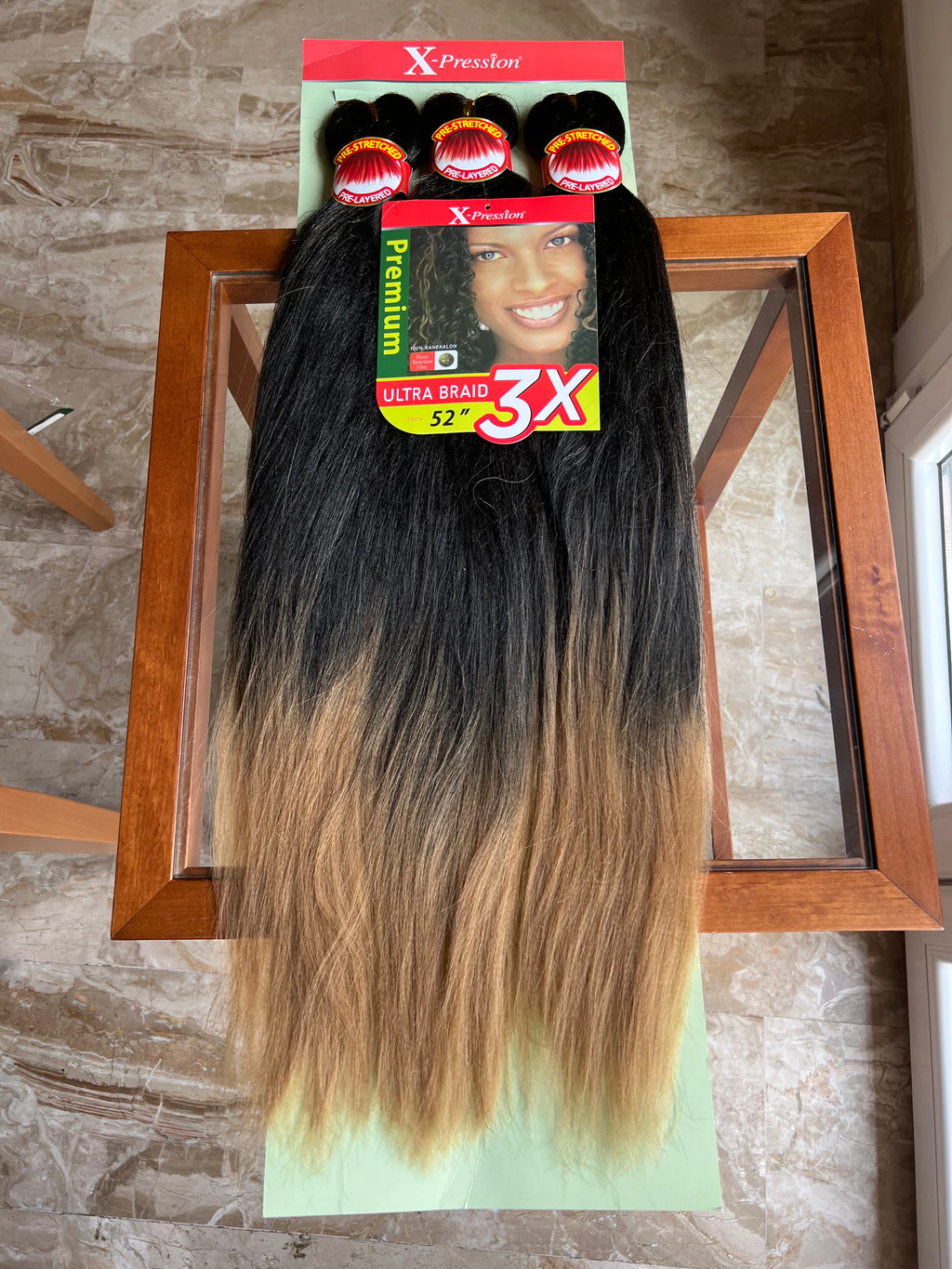 3X EZ Braid Confezione Risparmio Pre Stretched Kanekalon Hair 52” 270 g