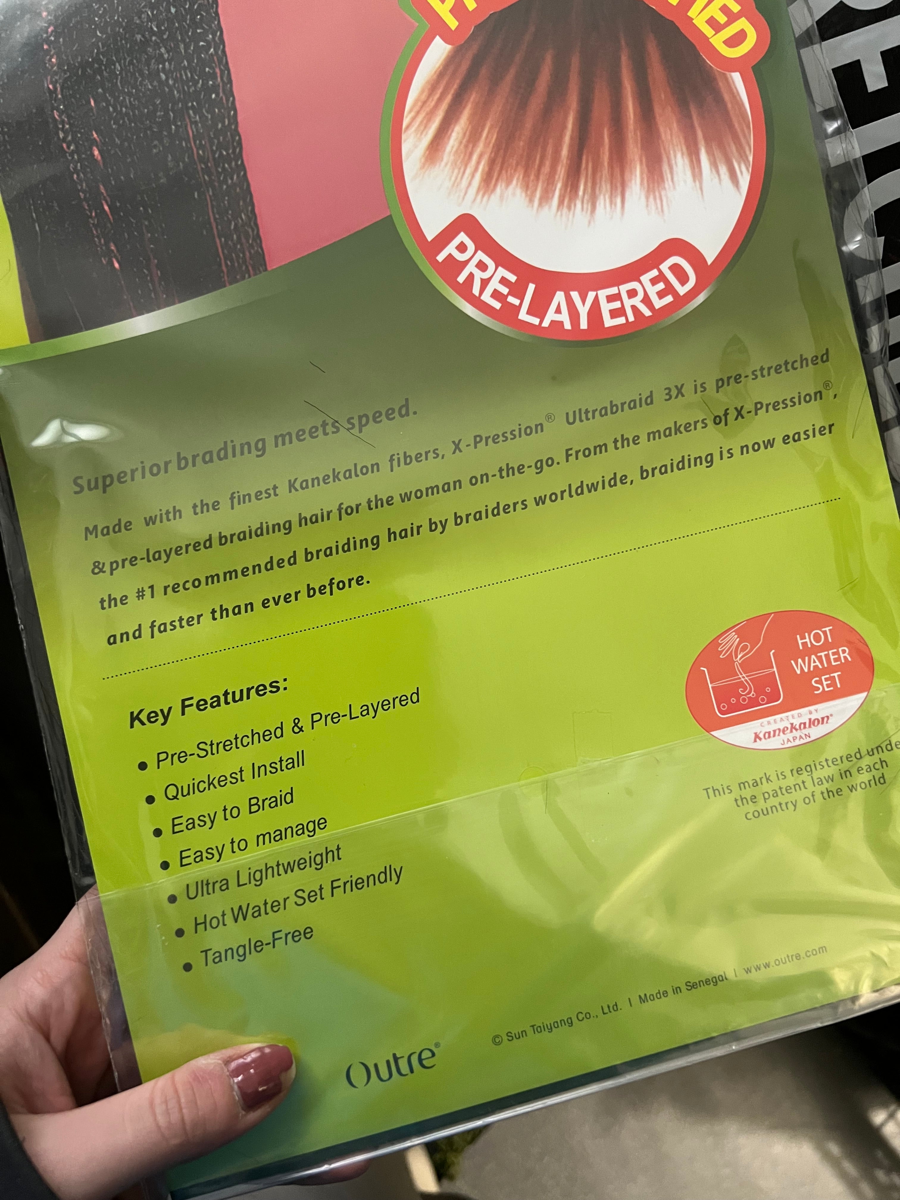 3X EZ Braid Confezione Risparmio Pre Stretched Kanekalon Hair 52” 270 g