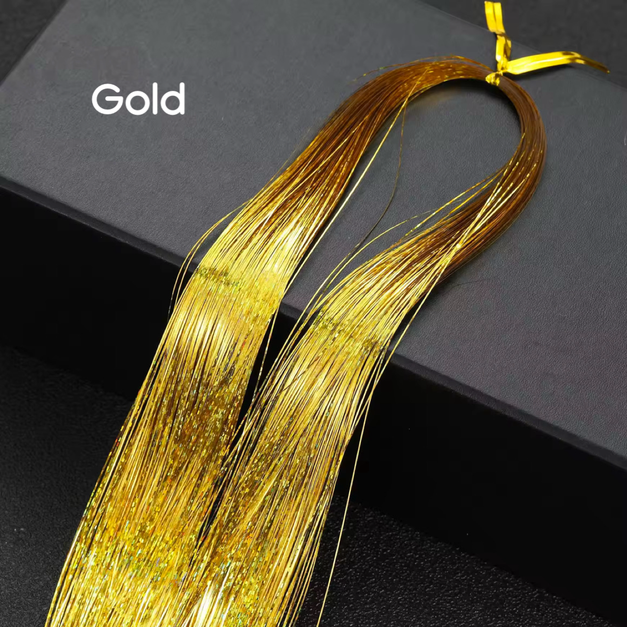 Tinsel per Capelli 120 cm – Ciocche Glitter per Braids, Boho Styles e Dreadlocks