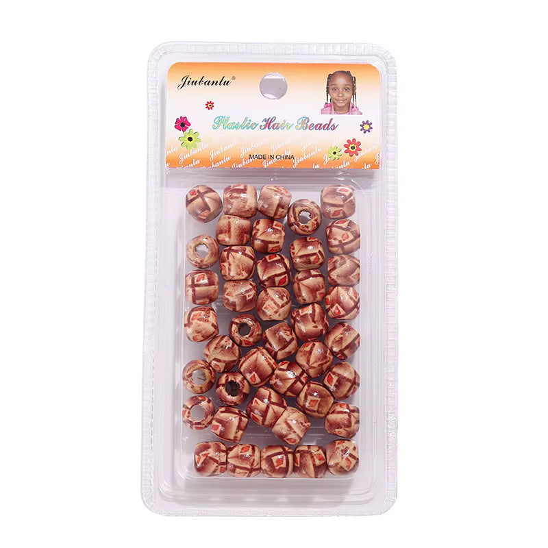 🌿 Wooden Beads – Box of approx. 35 pieces