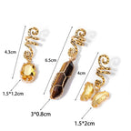 💎 Set of 3 Natural Stone Charms