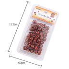 🌿 Wooden Beads – Box of approx. 35 pieces