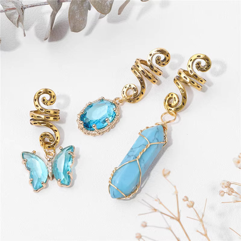 💎 Set of 3 Natural Stone Charms