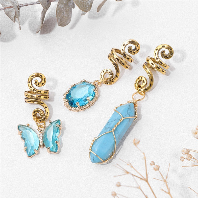 💎 Set of 3 Natural Stone Charms