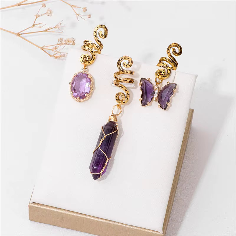 💎 Set of 3 Natural Stone Charms