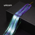 Hair Tinsel 120 cm – Glitter Strands for Braids, Boho Styles and Dreadlocks