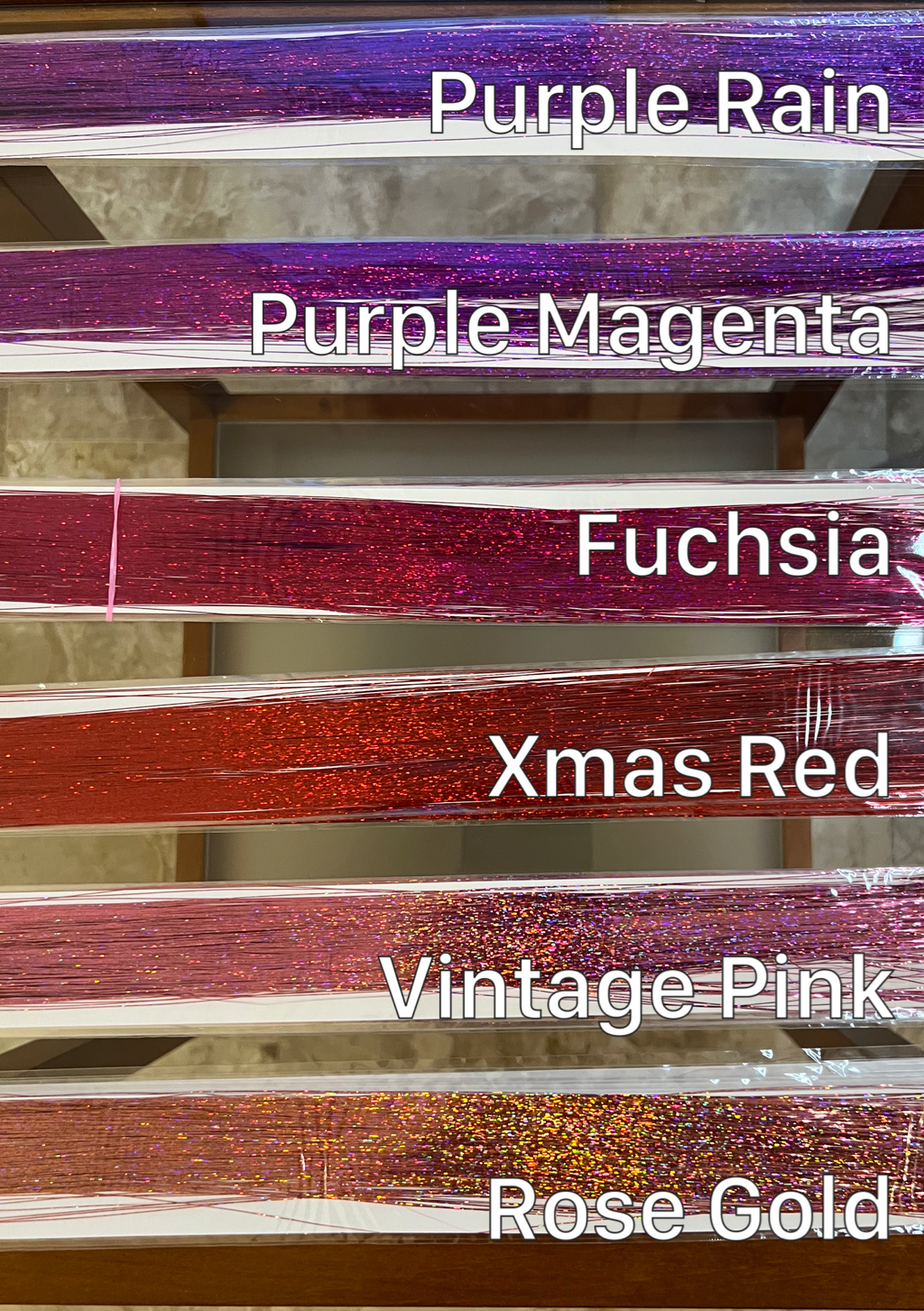 Hair Tinsel 120 cm – Glitter Strands for Braids, Boho Styles and Dreadlocks