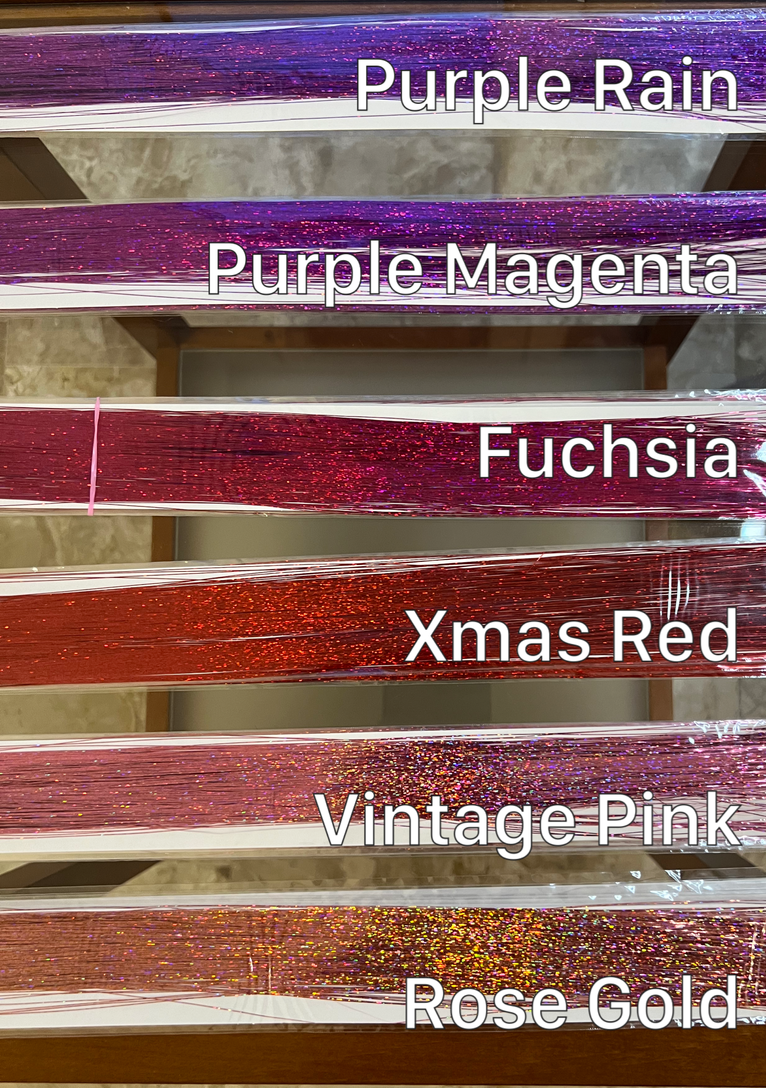 Tinsel per Capelli 120 cm – Ciocche Glitter per Braids, Boho Styles e Dreadlocks