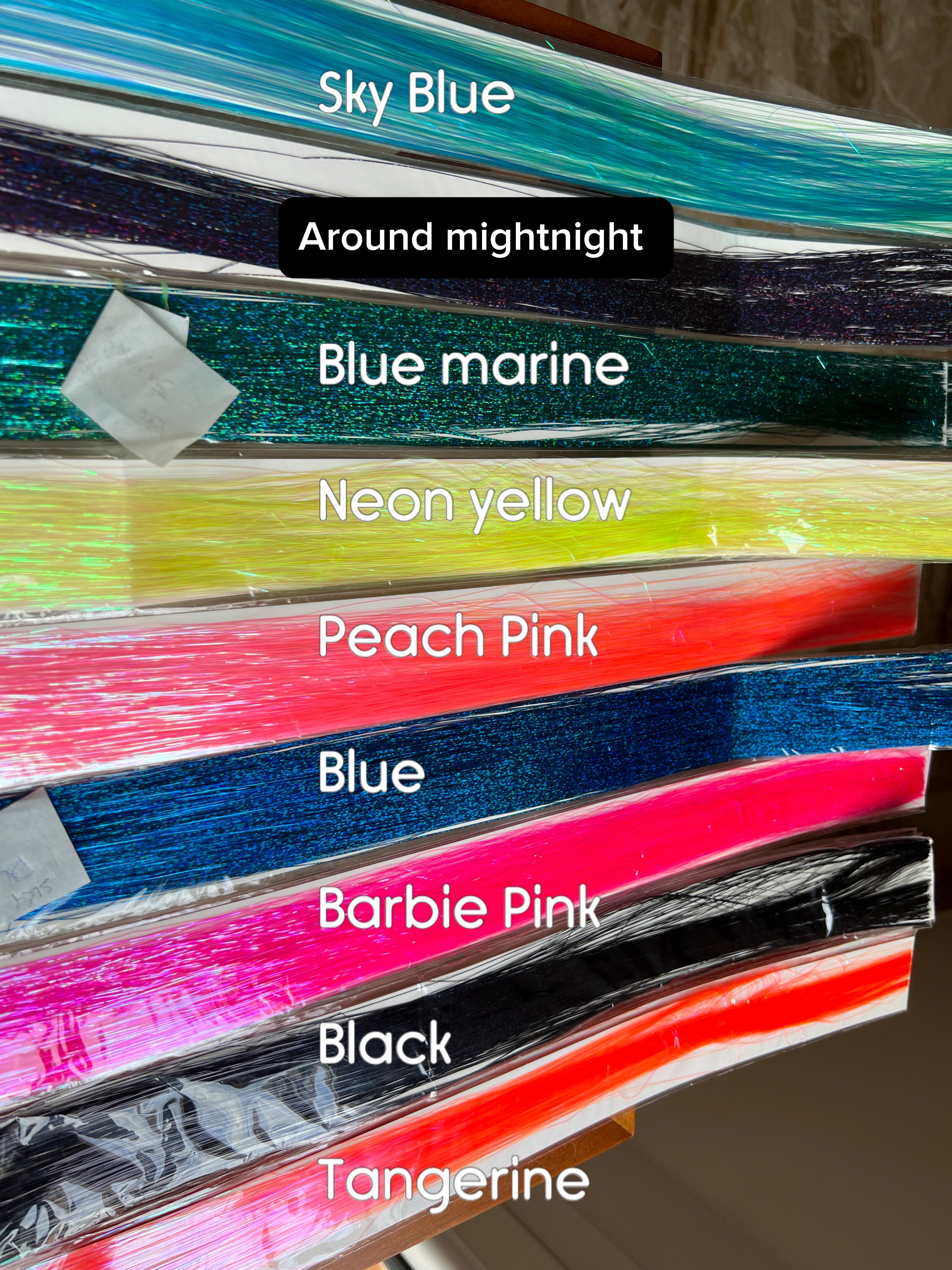 Tinsel per Capelli 120 cm – Ciocche Glitter per Braids, Boho Styles e Dreadlocks