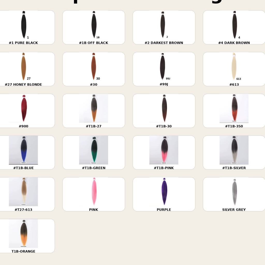 3X EZ Braid Confezione Risparmio Pre Stretched Kanekalon Hair 52” 270 g