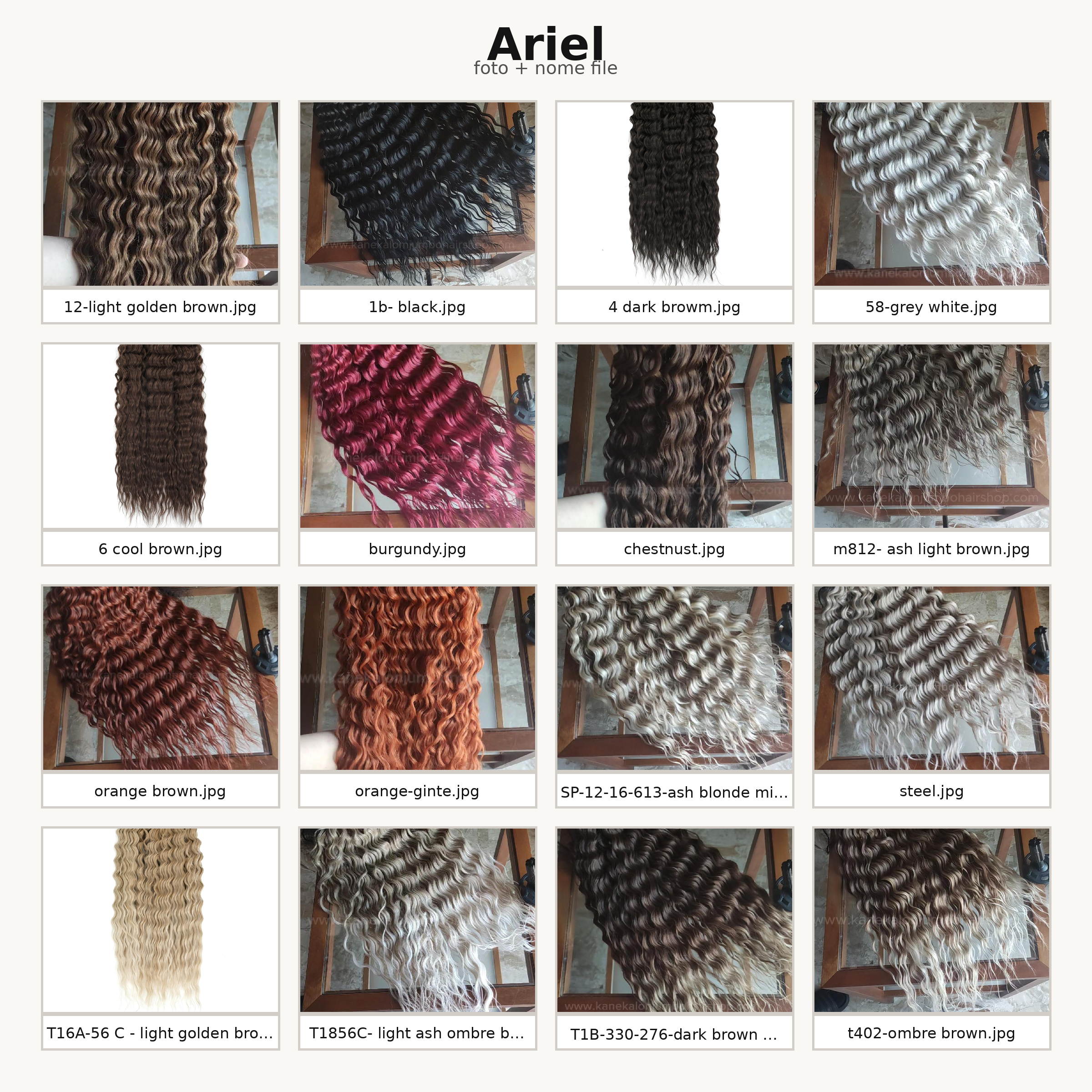 Ariel Hair | Henlon Hair per Crochet Dreads o Boho Braids | 300 gr | 55 cm
