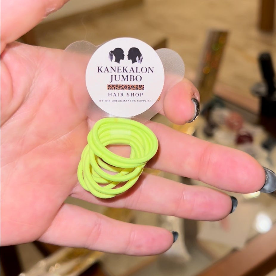 Mini Reusable Elastics for Dreadlocks and Hairstyling – 10 pcs | Ø 2 mm – Professional Use