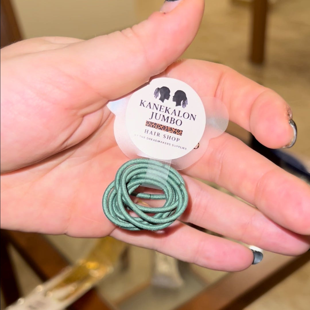 Mini Reusable Elastics for Dreadlocks and Hairstyling – 10 pcs | Ø 2 mm – Professional Use